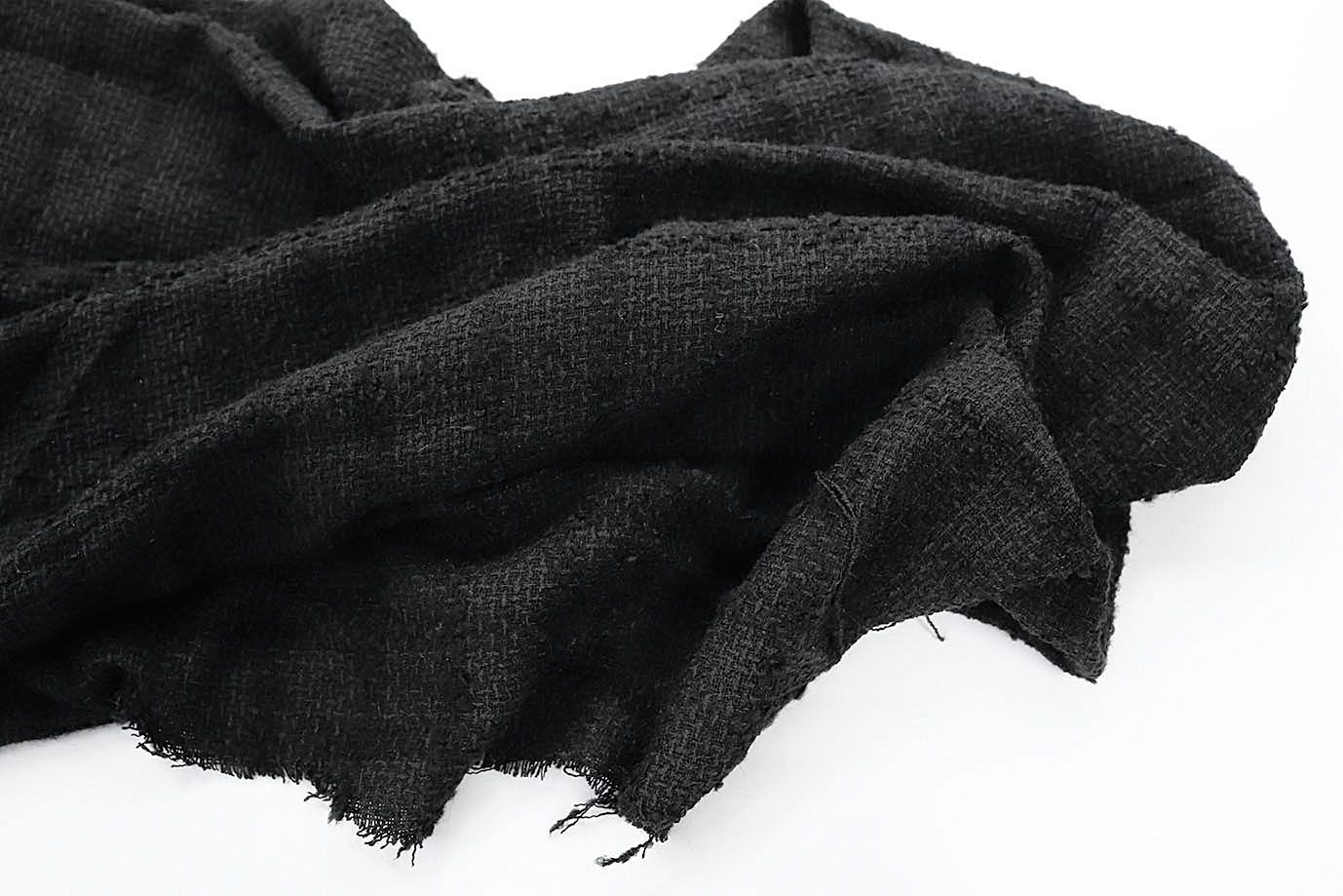 Пальтовая ткань "Шанель"/черный AP220627054/D#596-97013/C#3