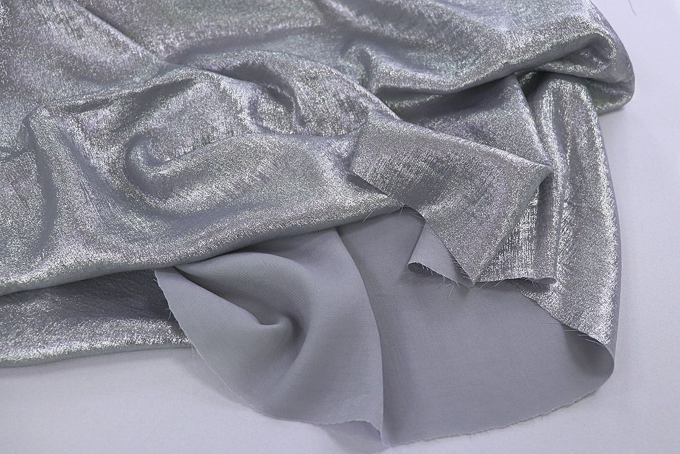 Атлас "Шиммер" мраморный/серо-голубой 3838-PY/C#7