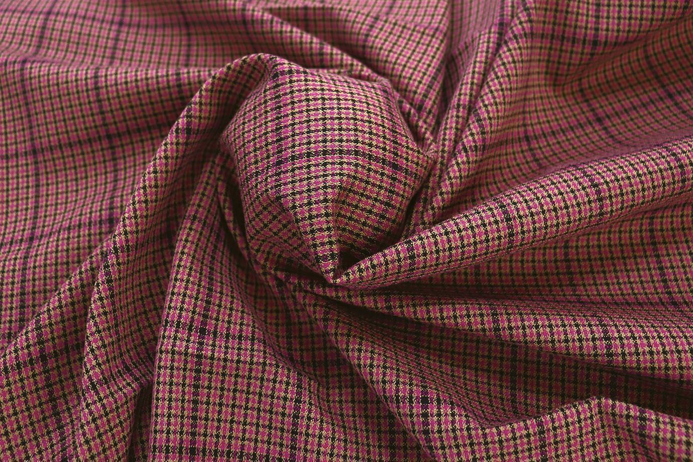 Костюмная ткань жаккард/малина на светло-коричневом 3321-22-PY/D#4/C#1