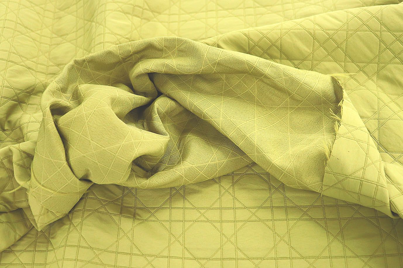 Костюмная ткань "Соренто" жаккард/желто-зеленый 3560-PY/D#2/C#4