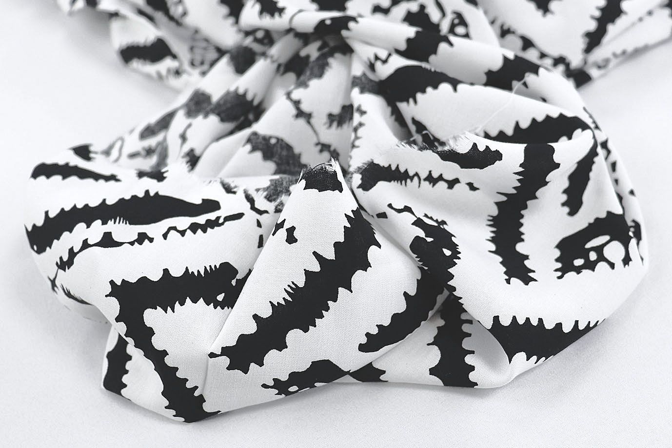 Штапель принт/черно-белый 1374-PY/D#45/C#2