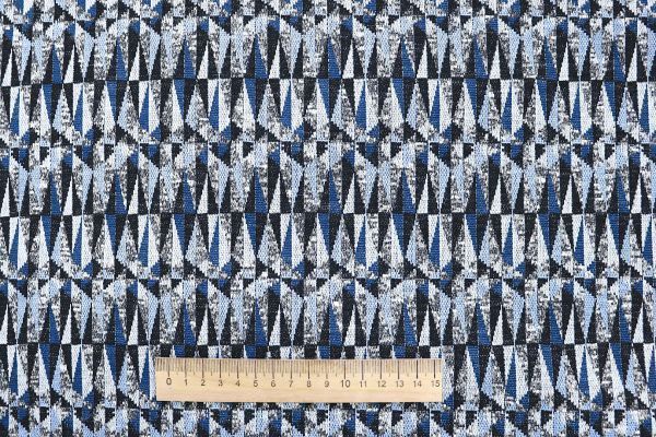 Трикотаж жаккард/синий 2816-PY/D#1/C#1