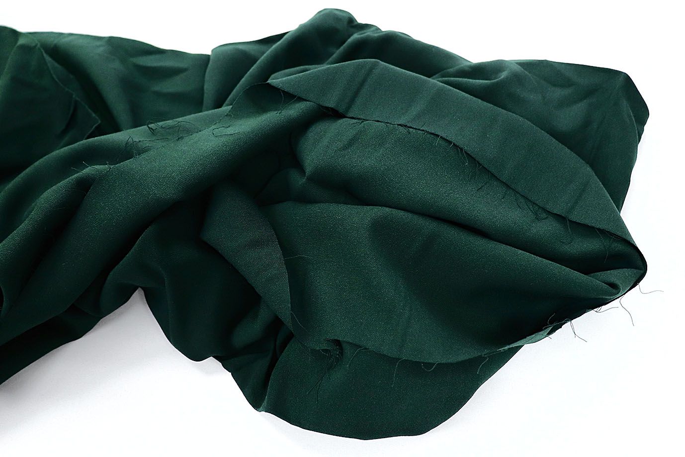 Штапель твил стрейч/темно-зеленый 3490-PY/C#1