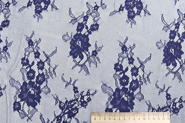 Гипюр "Реснички"/темно-синий VT-9806/D#4/C#6