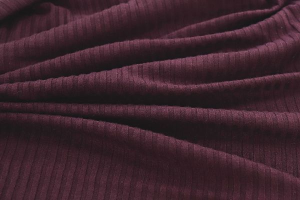 Трикотаж "Рибана"/бордовый VT-10289/C#4