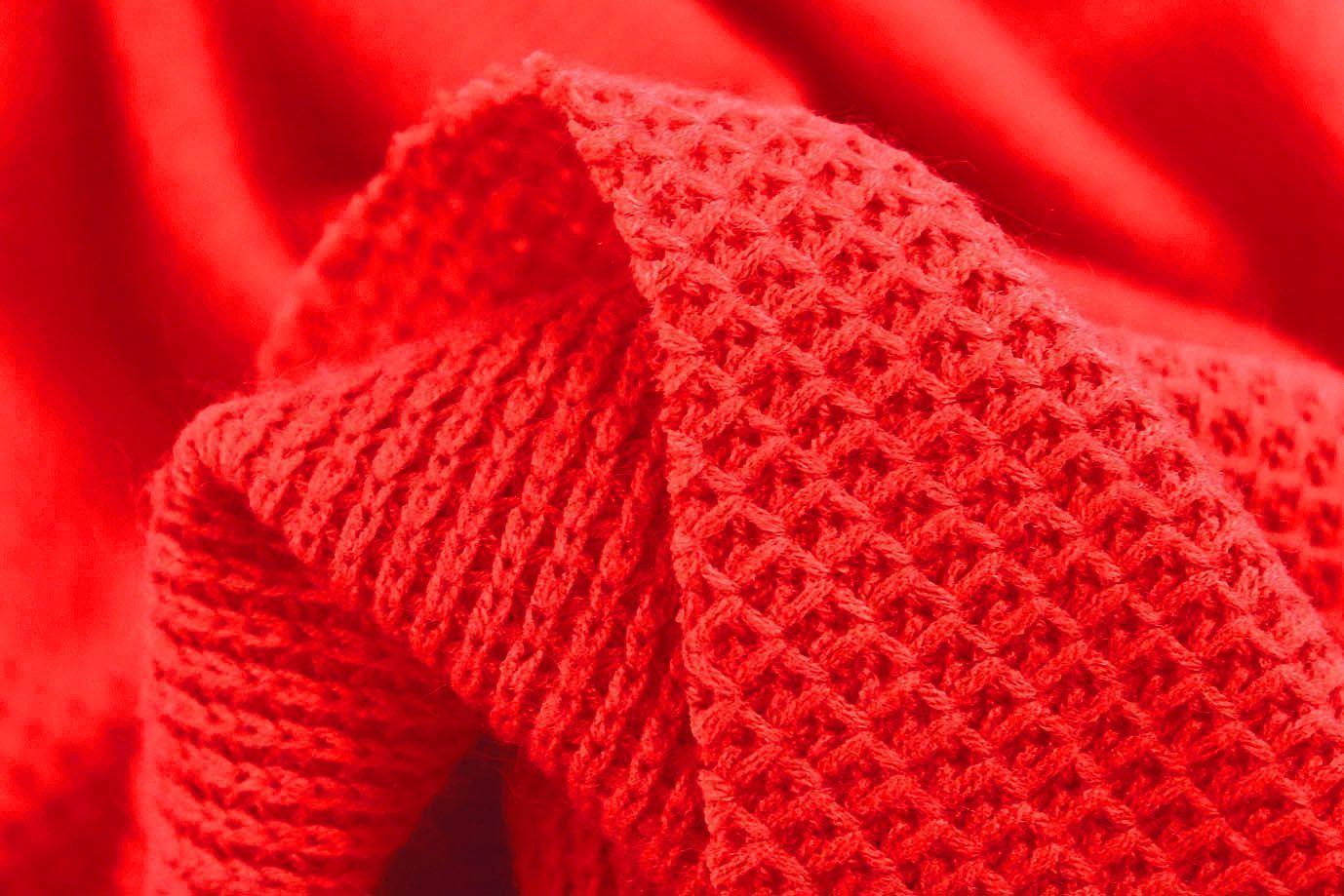 Трикотаж "Вязанка"/красный 456-PG/C#6