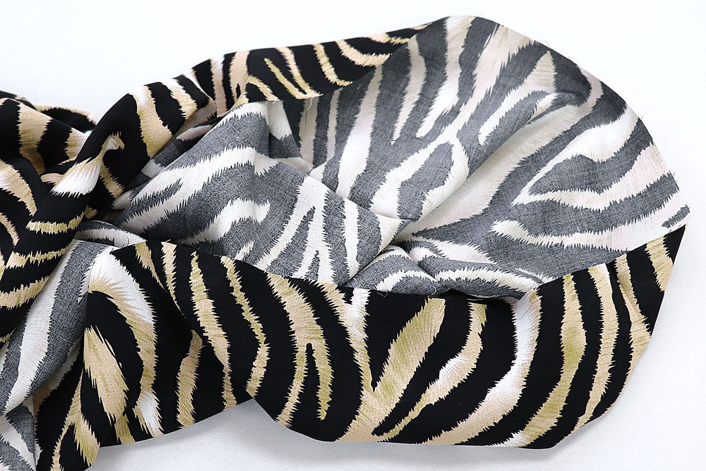 Штапель принт/зебра черно-молочная 3861-PY/D#12/C#1