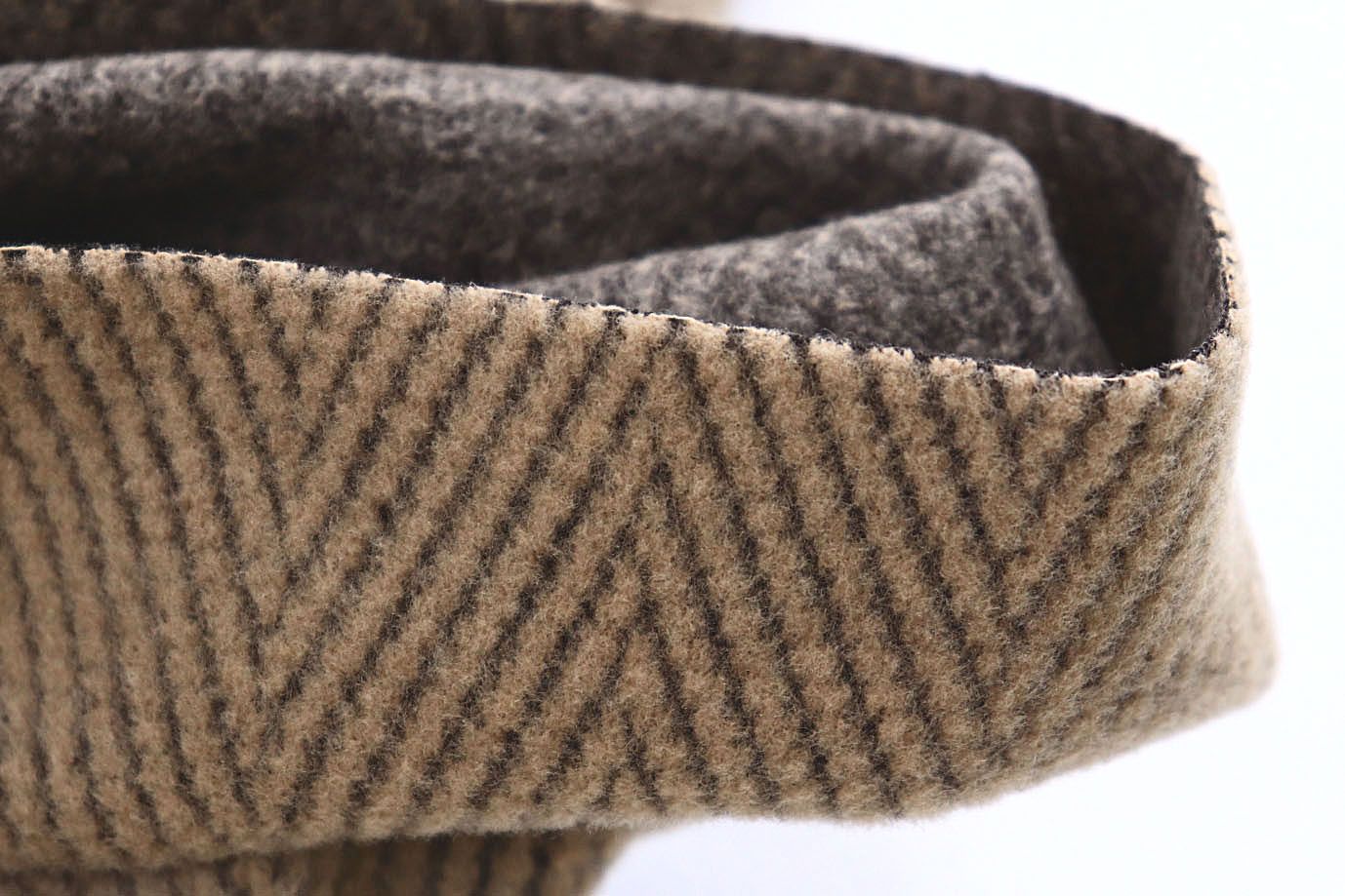 Пальтовая ткань "Диагональ"/полоска на песочном 1417-PY/D#2/C#1