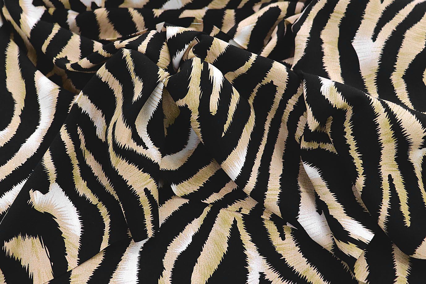 Штапель принт/зебра черно-молочная 3861-PY/D#12/C#1