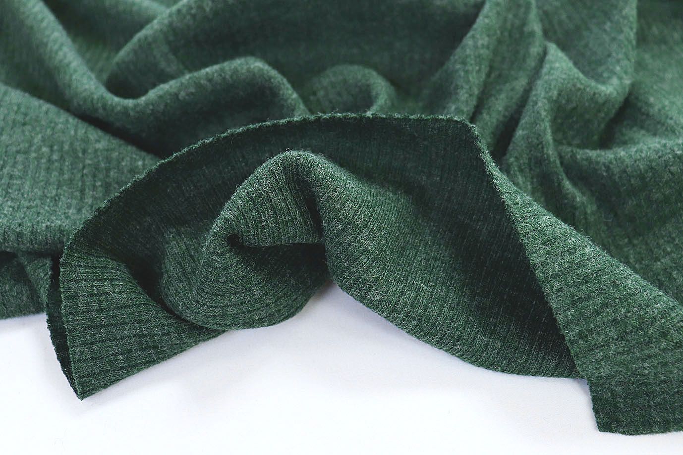 Трикотаж "Лапша"/темно-зеленый 3028B-21-PY/C#10