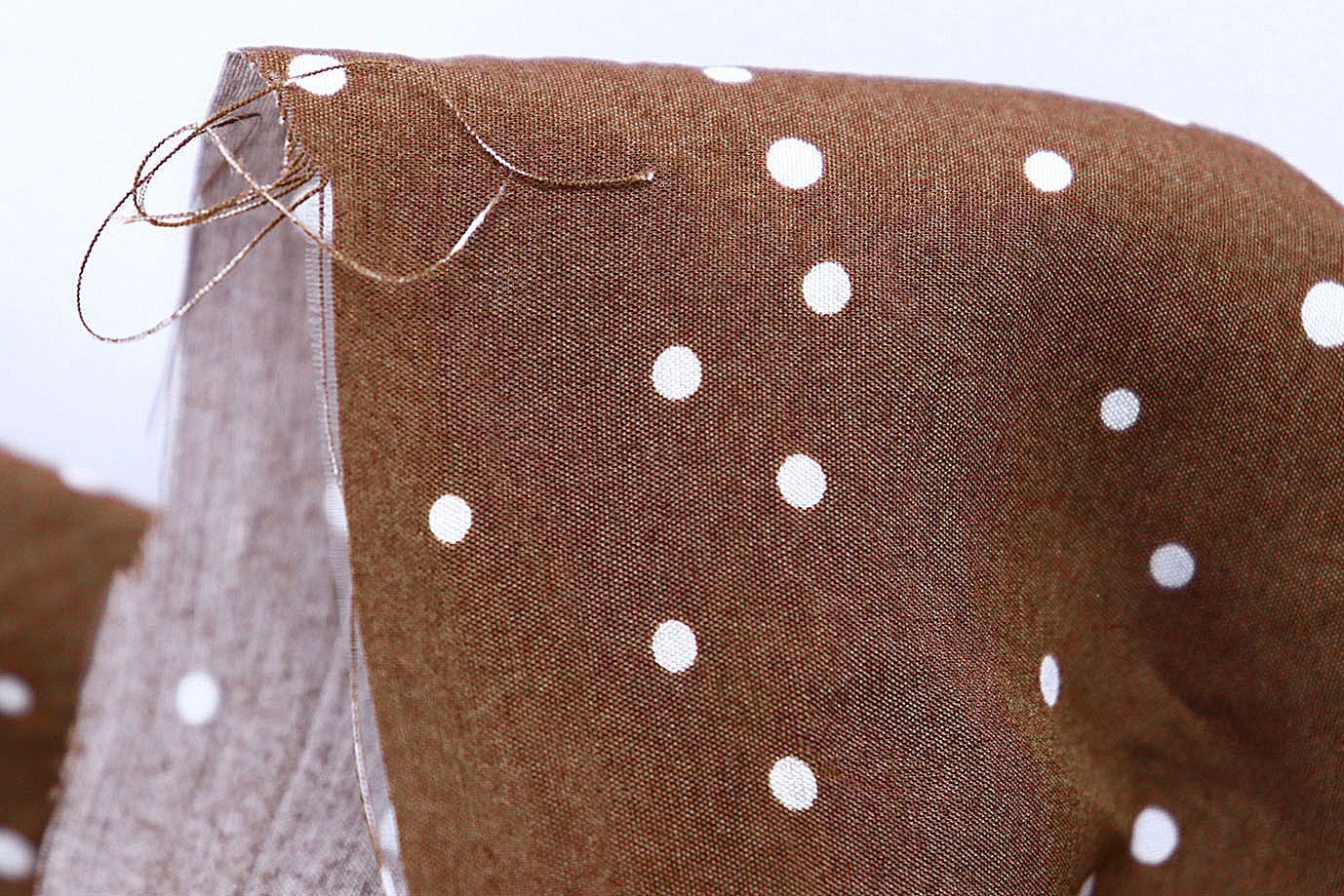 Купра принт/горох белый на коричневом 4072-PY/D#6/C#2