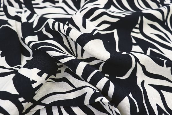 Лен БОХО принт/бело-черный 3815-PY/D#4/C#2