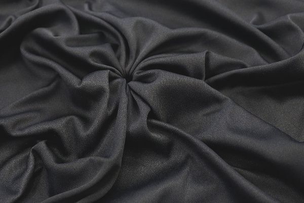 Трикотаж подкладочный/черный SSR-692/C#1