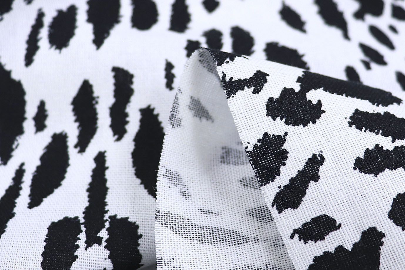 Лен принт/бело-черный 3867-PY/D#1/C#2