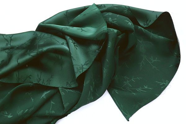 Сатин "Пандора" жаккард/изумрудный 4084-PY/D#3/C#3