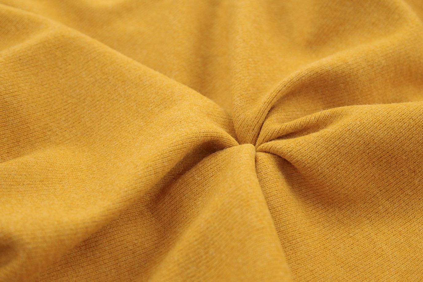 Трикотаж "Рибана" с начесом/желто-оранжевый 2823-PY/C#9