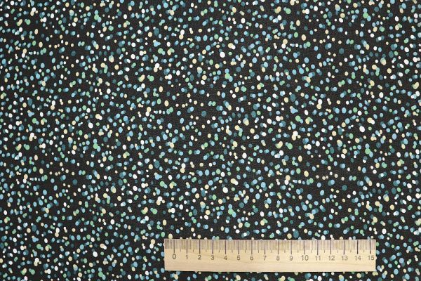 Шифон креп принт/зелено-желтый на черном 3639-PY/D#9/C#1