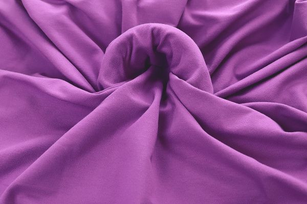 Трикотаж футер 2х нитка/ярко-сиреневый 0246/C#ярко-сиреневый 18-3324TPX