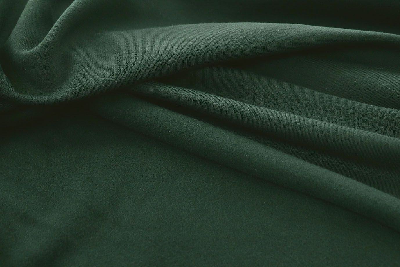 Трикотаж футер 3х нитка с петлей/темно-зеленый 0363/D#петля/C#т.зеленый 19-5350TPX