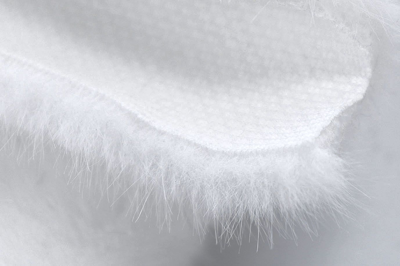 Искусственный мех "Норка"/белый AP50323/D#289-230215/C#White