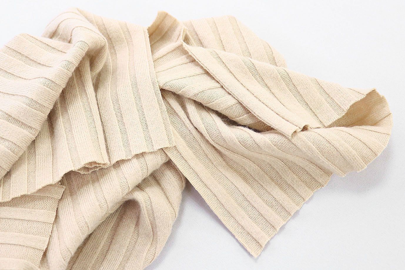 Трикотаж "Лапша"/сливочный 3237-PY/C#5 (EU4302) (10970)