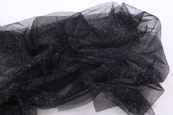 Сетка металлик/черный 25424-PG/C#6 (ярд)