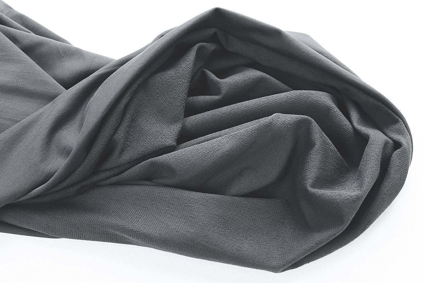 Трикотаж футер 2х нитка/темно-серый 0246/C#т.серый 19-3803TPX