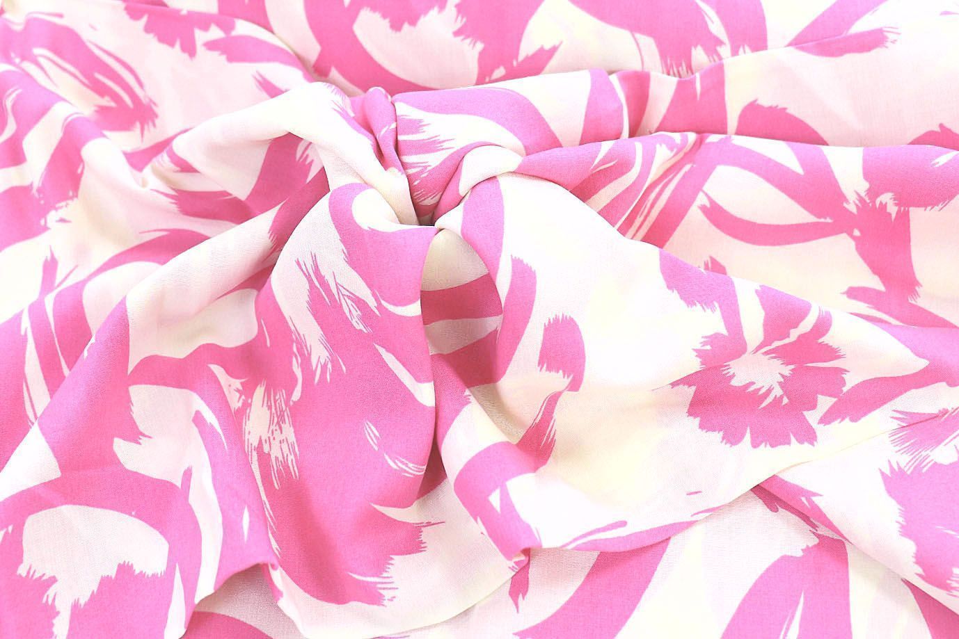 Штапель принт/розово-молочный 1374-PY/D#17/C#4