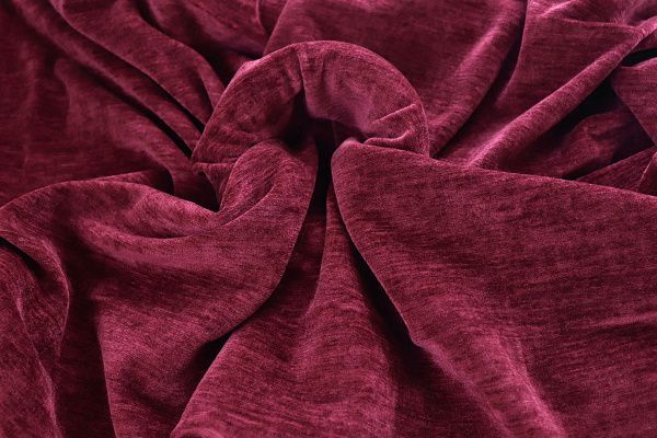 Трикотаж велюр меланж/красный 3989-PY/C#6