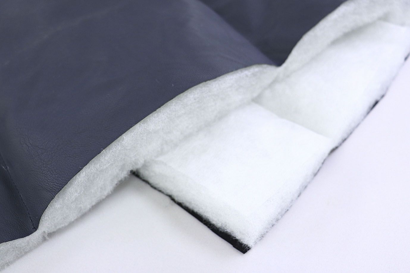 Ткань простеганная "Полоска" P51/темно-синий 3721/7+CC300