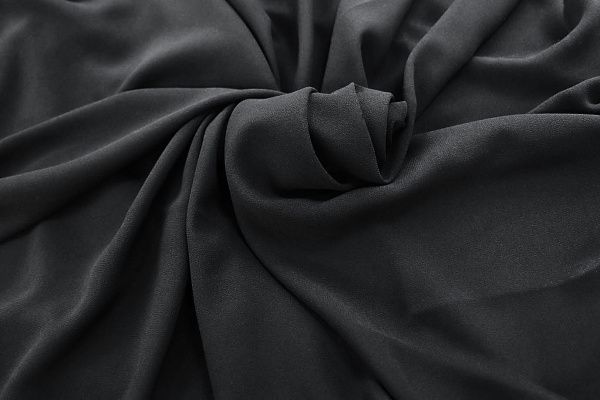 Шифон креп/черный SSR-858/C#3 (DT17411)
