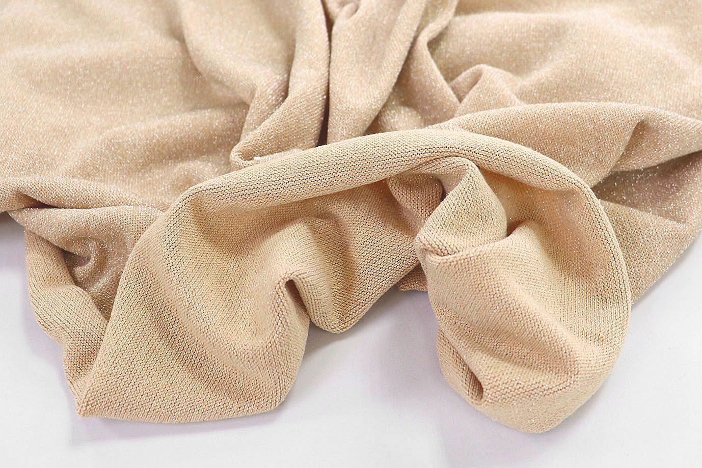 Трикотаж с люрексом/бежевый 2025/C#3 (9620)