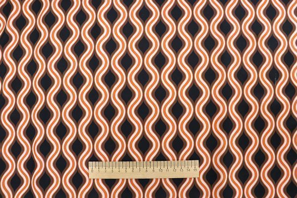 Шелк "Армани" принт/оранжево-коричневый 3542-PY/D#23/C#1 (11362)