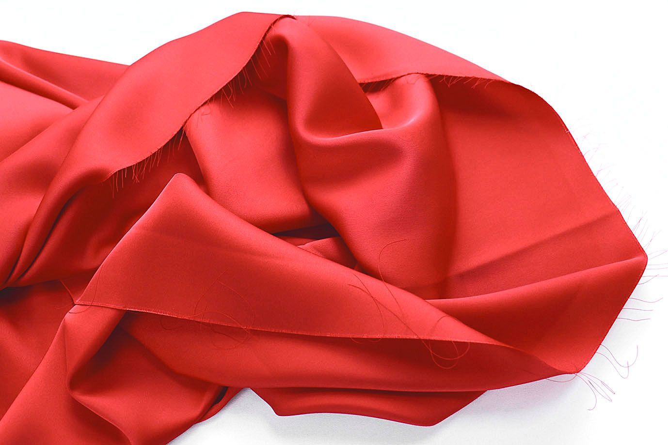 Шелк "Армани" двусторонний/красный 1434-PY/C#10