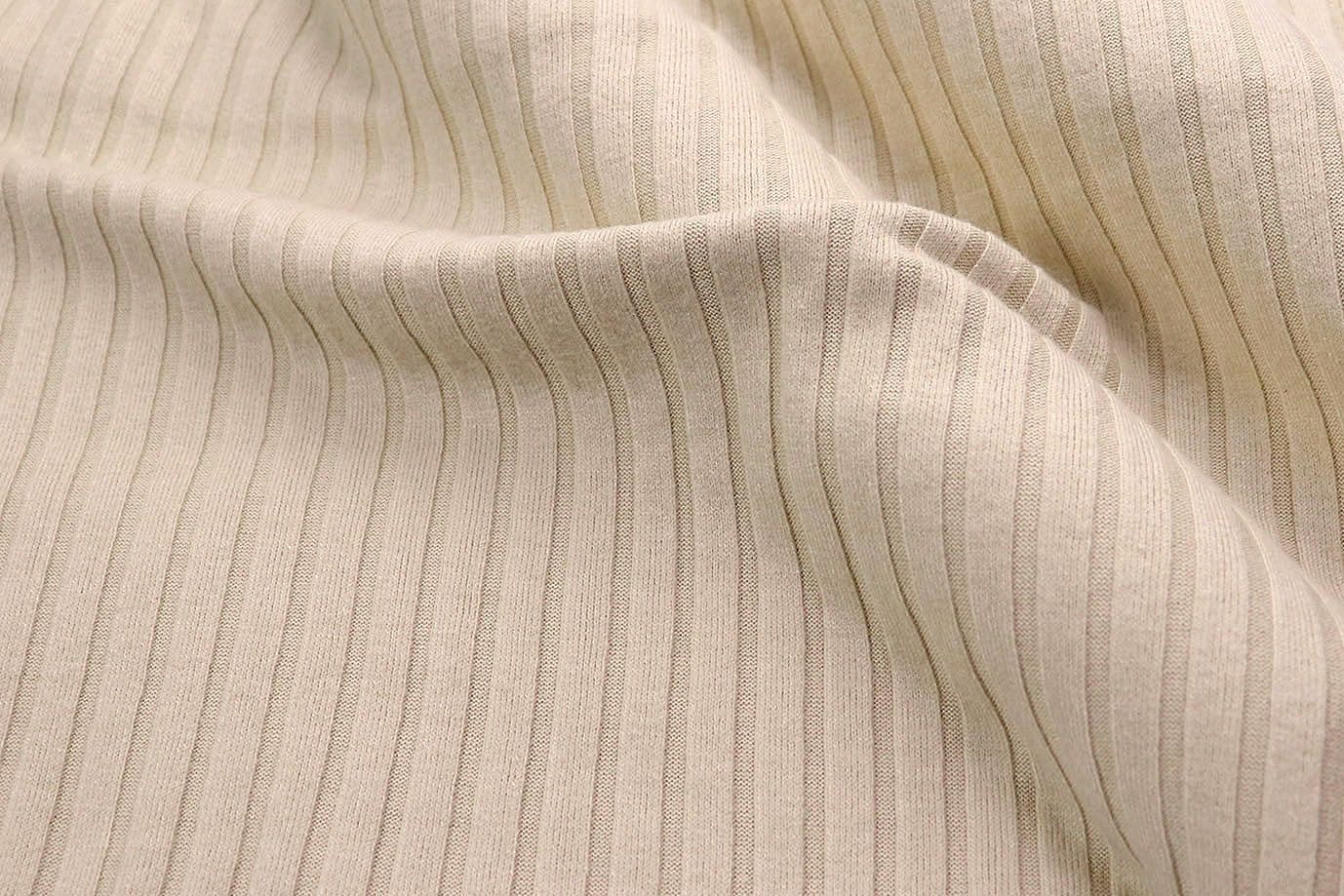 Трикотаж "Лапша"/сливочный 3237-PY/C#5 (EU4302) (10970)