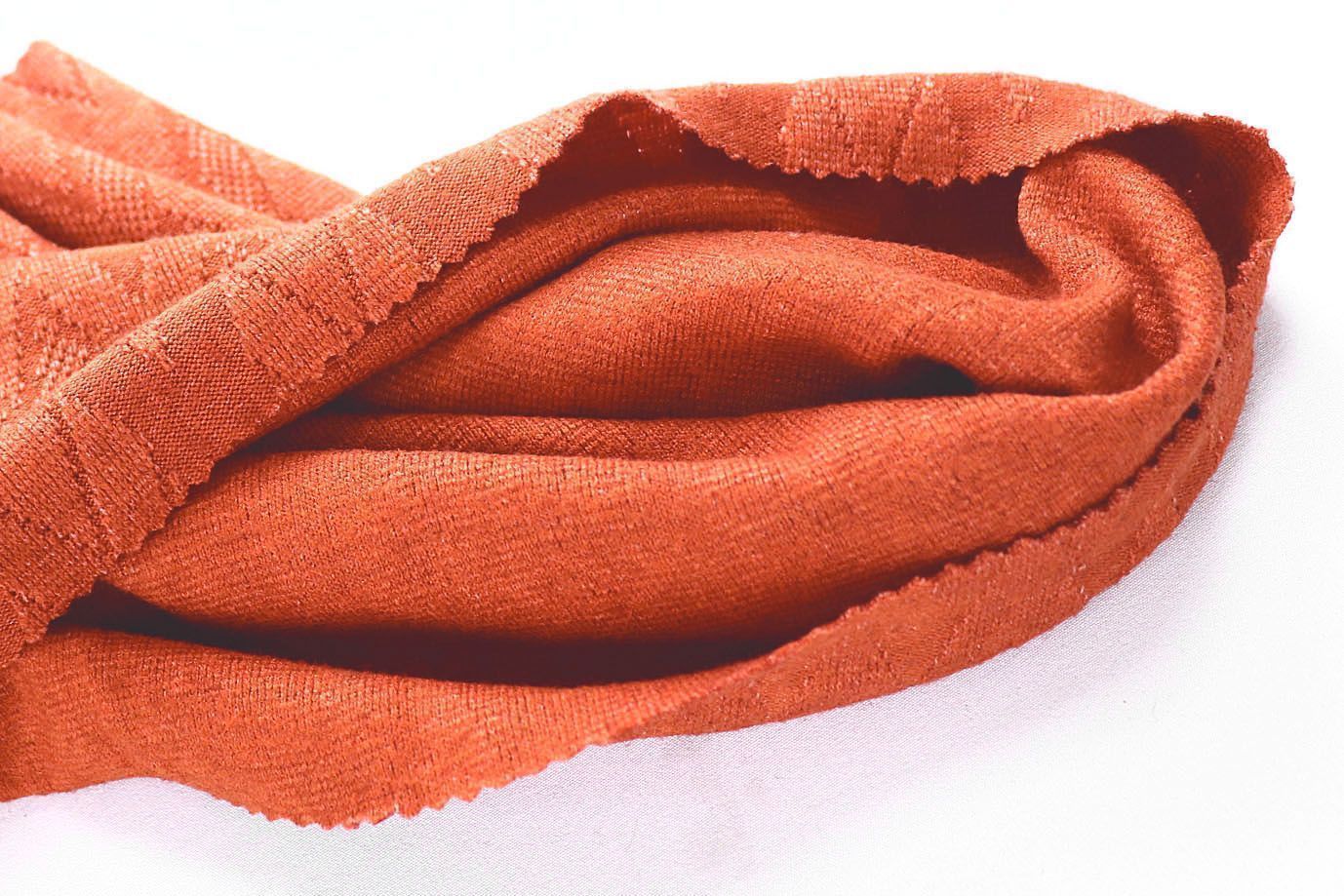 Трикотаж жаккард/оранжевый 3990-PY/D#1/C#10