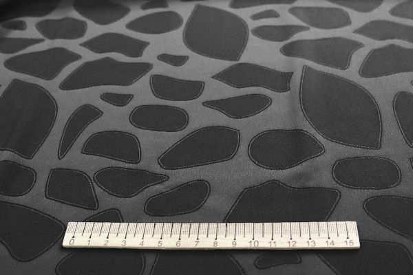 Сатин "Пандора" жаккард/черный 4024-PY/D#1/C#1 (12229)