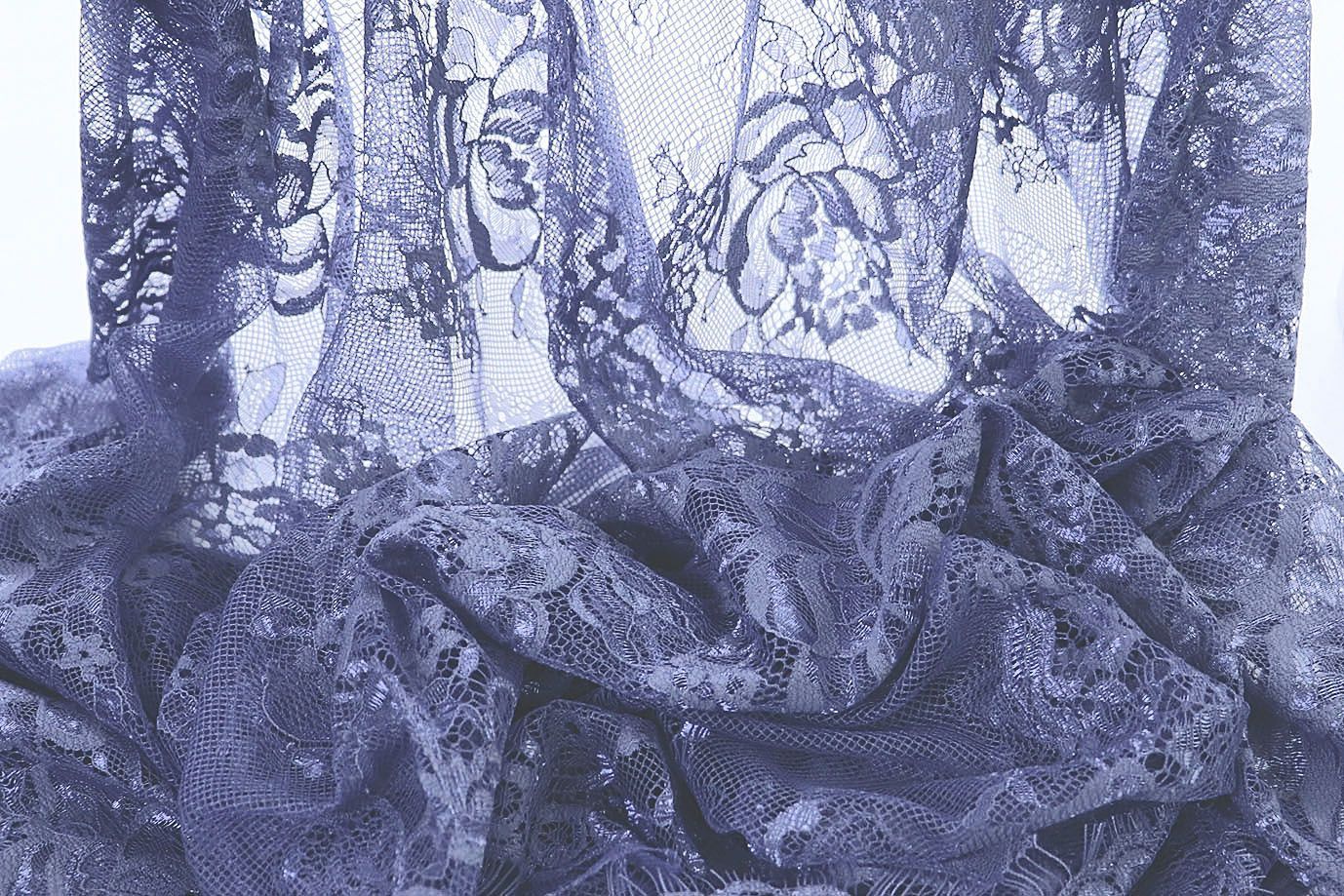 Гипюр "Реснички"/синий VT-9806/D#1/C#5