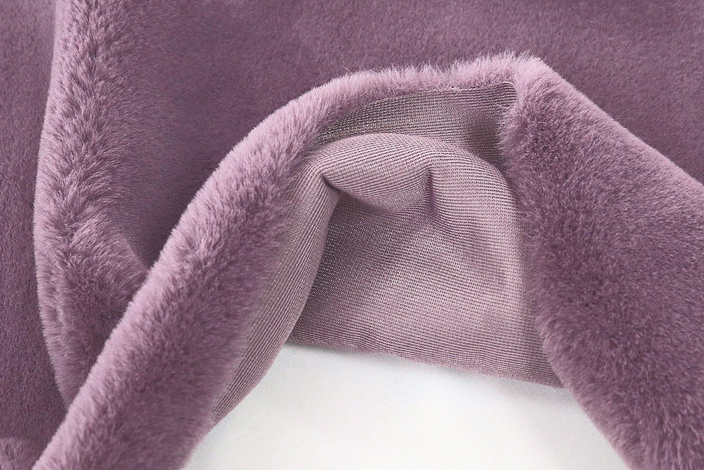 Искусственный мех "Кролик"/розовато-лиловый AP220524030/D#3062207/C#2222