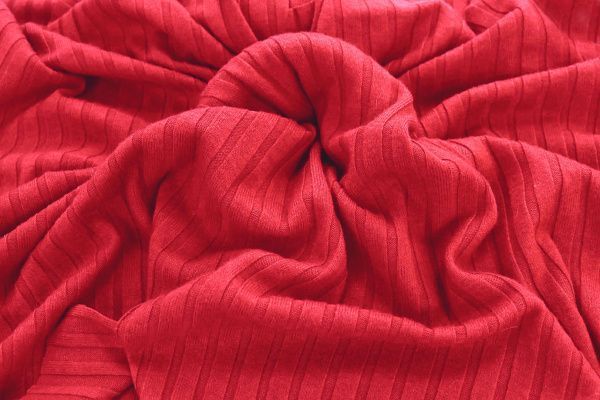 Трикотаж "Лапша"/красный 3237-PY/C#18 (EU4302)