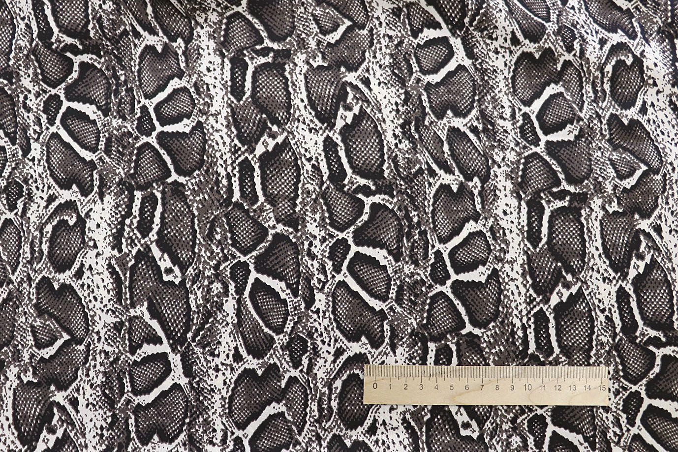 Шелк "Армани" принт/змея серо-белая 3844-PY/C#3