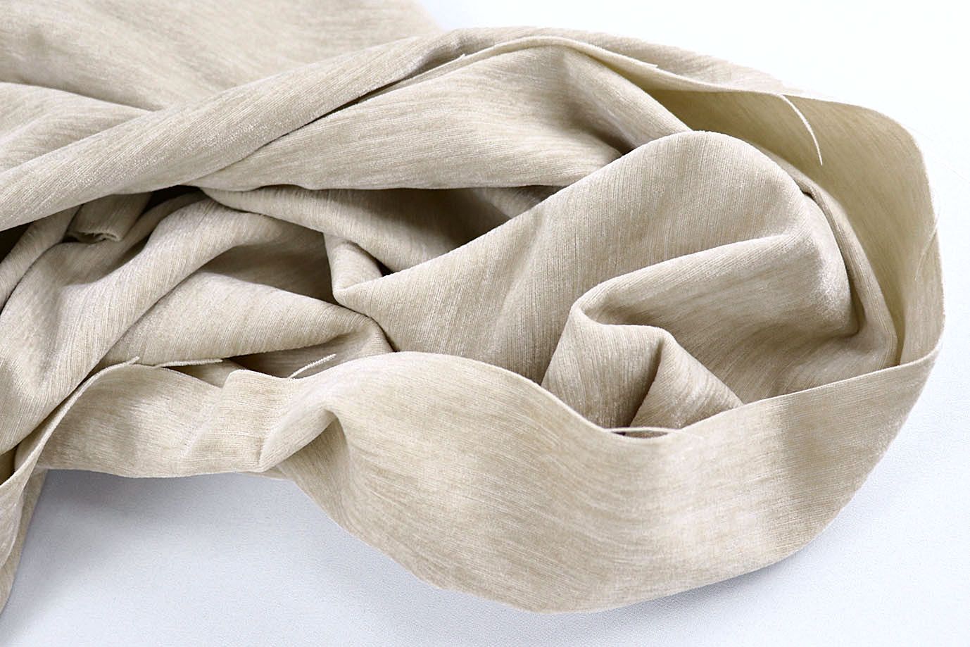 Трикотаж велюр меланж/бежевый 3989-PY/C#1