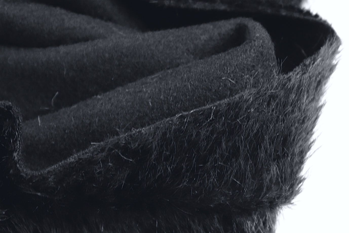 Трикотаж "Альпака" длинноворсовый/черный 3982-PY/C#5