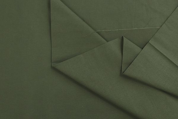 Хлопок "Поплин" стрейч/болотный 3715-PY/C#18