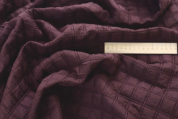 Костюмная ткань "Соренто" жаккард/бордовый 12371/D#1/C#75