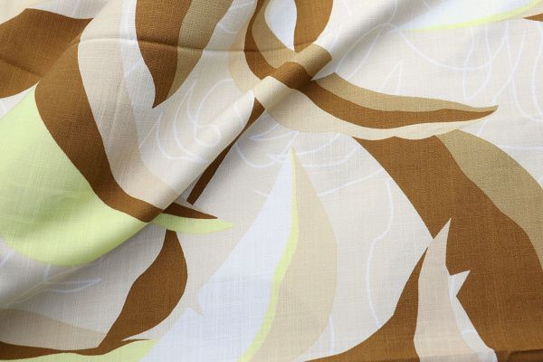 Штапель слаб принт/бежево-коричневый 3196-PY/D#7/C#1