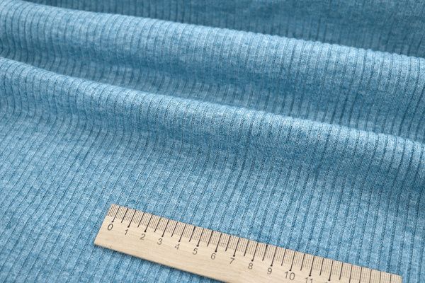 Трикотаж "Лапша"/лазурно-синий 3515-PY/C#8