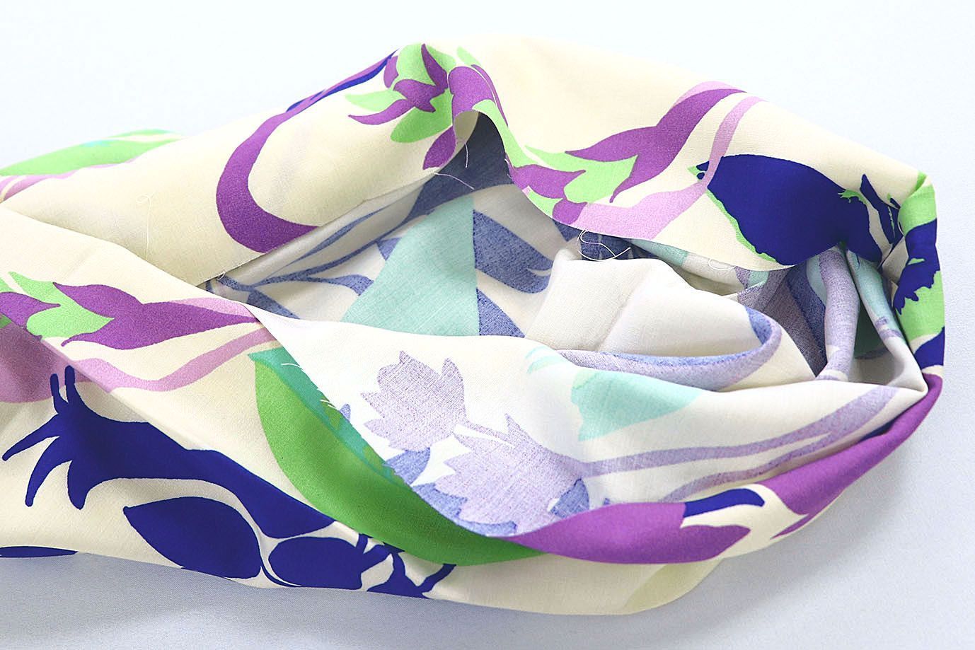 Штапель принт/цветы на молочном 3858-PY/D#18/C#1