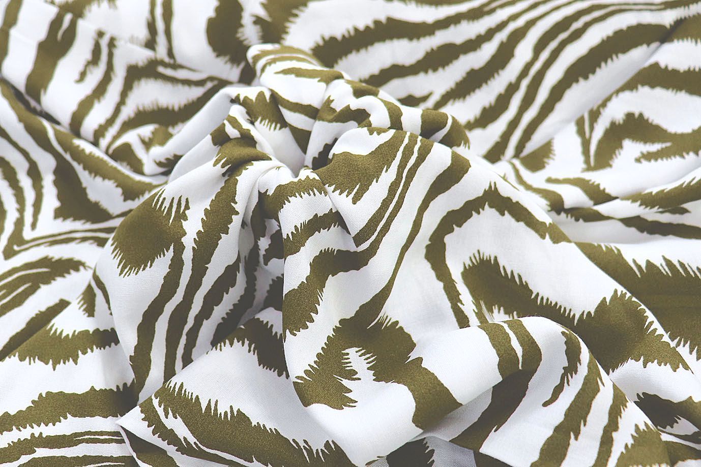 Штапель принт/бело-болотный 1374-PY/D#16/C#4