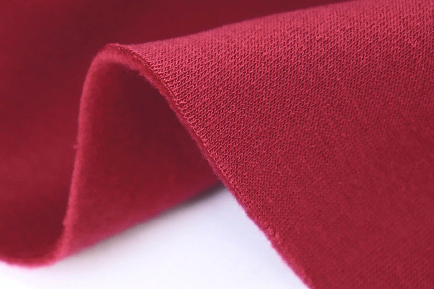 Трикотаж футер с начесом/красный 3528-PY/C#9